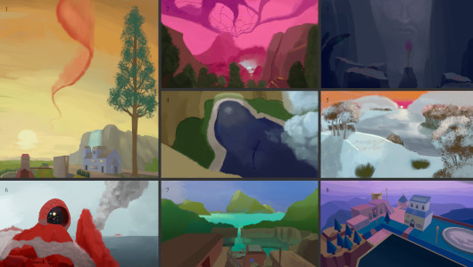 Mood concepts for various landscapes