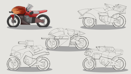 AI controlled motorcycles for a survival-horror game